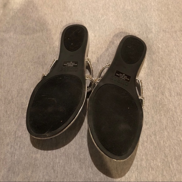 Guess Silver Rhinestone Sandal - Picture 2 of 3